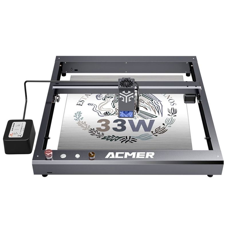 ACMER P2 33W Laser Engraver Cutting Machine, Wood Desktop Laser Engraver And Cutter Alta velocità 30000mm/min