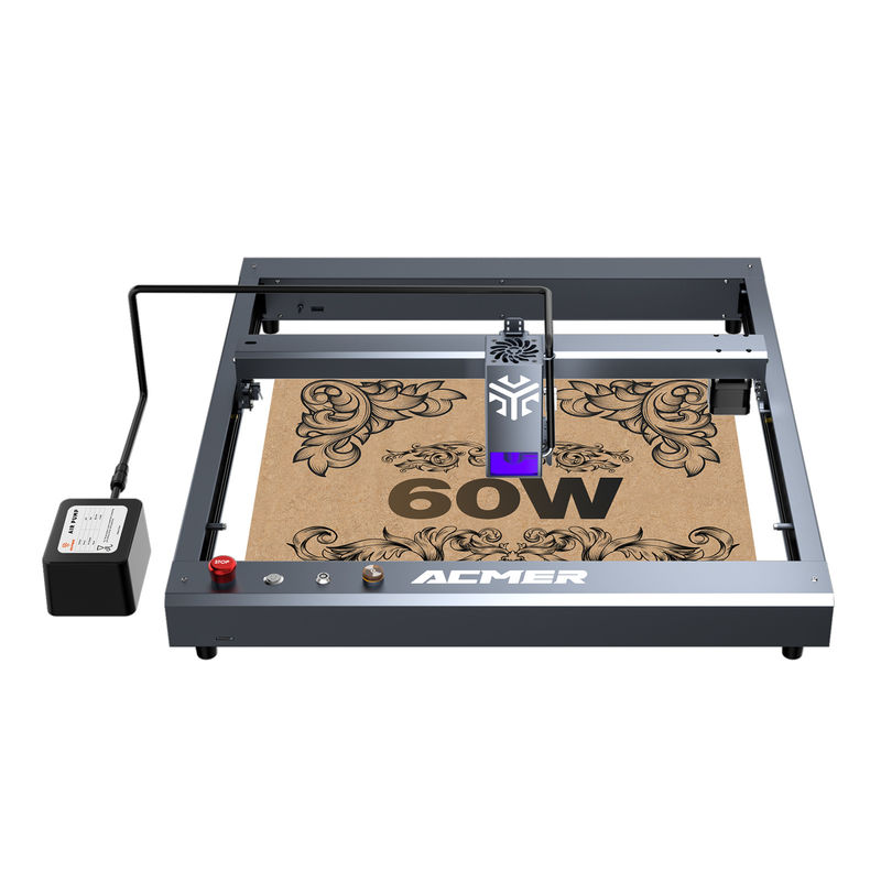ACMER P2 60W - 68W Desktop Laser Engraving Machine DC 24V 6A / 8A Alta velocità