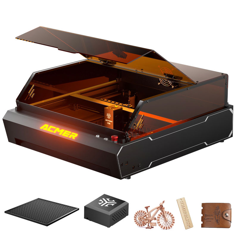 2 in 1 doppia macchina di taglio laser laser incisione 390x400mm area di lavoro incisione
