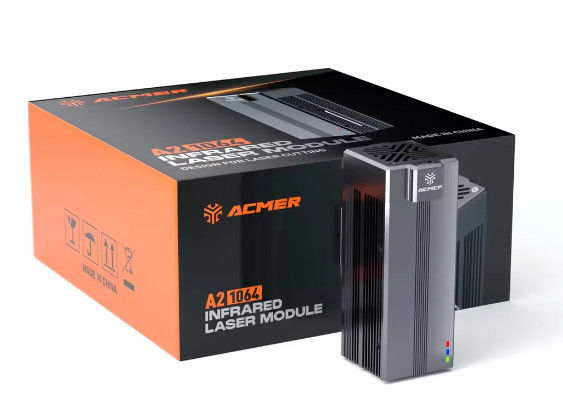 ACMER 00.3mm Spot laser circolare 1064nm,2W IR Dual Laser Module Kit per incisione in metallo/oro/argento/platino/rame