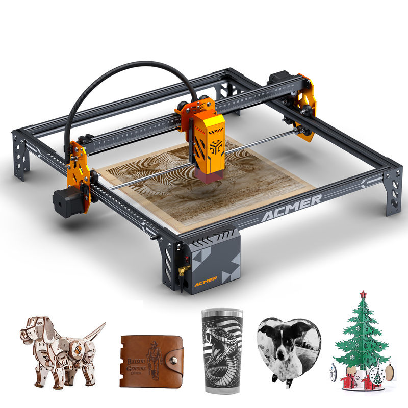 ACMER P1 S Pro 6W Laser Engraver ad alta precisione, taglia di punto 0,06*0,08mm,