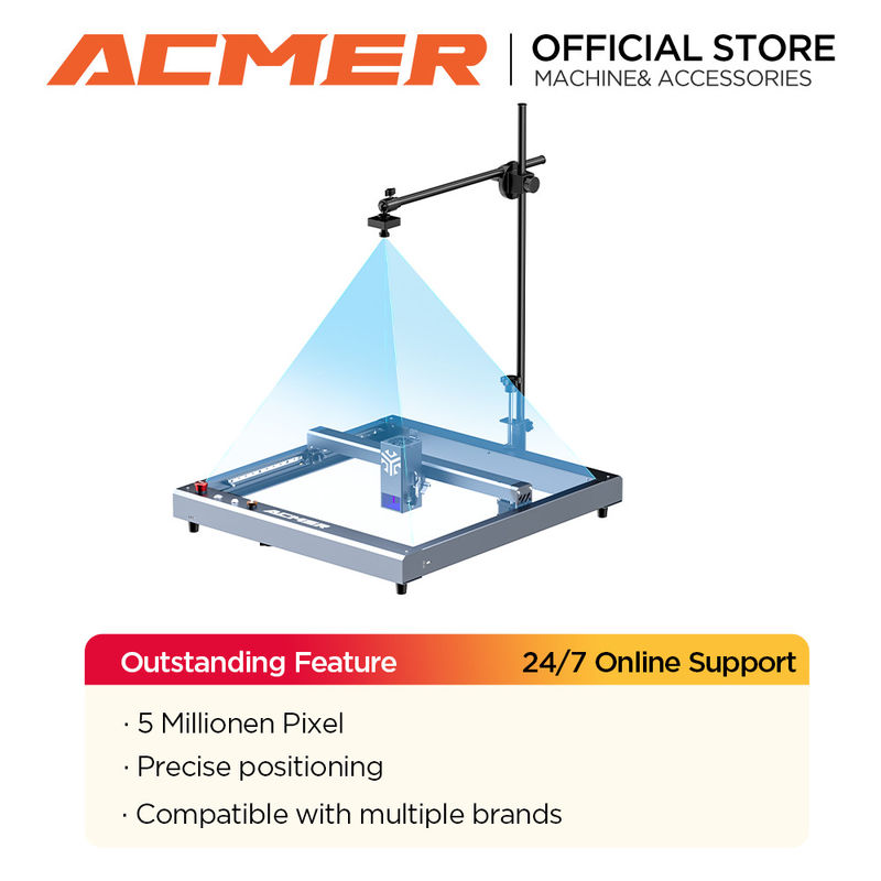 ACMER A500 Lightbrun Camera supporto posizionamento preciso Registro video per macchina di incisione laser