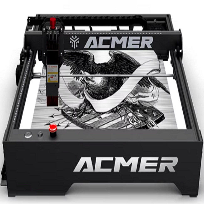Input di potenza DC 24V 10W Laser Engraver con velocità di incisione 10000mm/min e comunicazione USB/APP